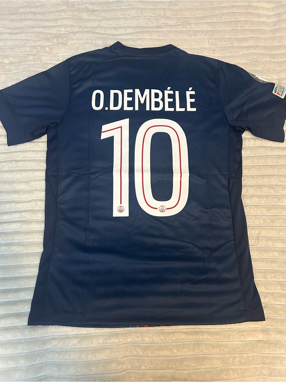 Nike Paris Saint-Germain O. Dembélé #10 Navy/White Soccer Jersey